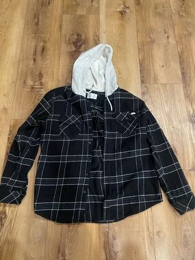 Women’s Hurley hooded flannel jacket